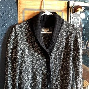Black and white cardigan